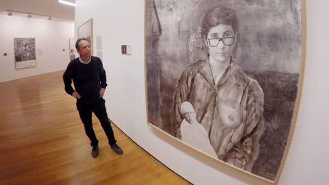 Eduardo Gruber, en una muestra en el Marco de Vigo en el 2019