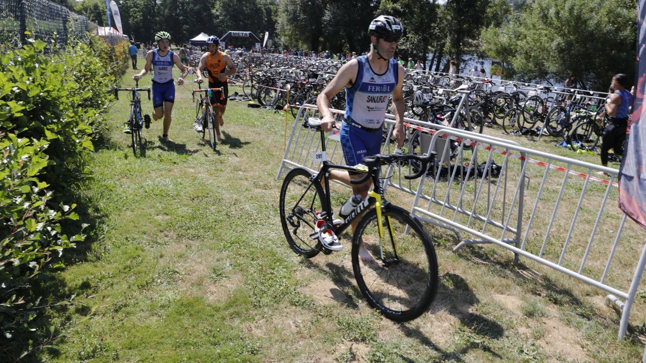 El 37º Triatlón de Miño reúne en Lugo a aproximadamente 250 deportistas
