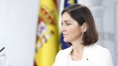 Rueda de prensa tras el Consejo de Ministros de la ministra de Industria, Comercio y Turismo, Reyes Maroto 