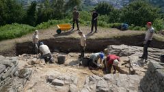 Imagen de archivo de una excavación en el castro de Elviña