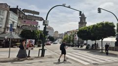 C�maras para la vigilancia del tr�fico en el centro de Betanzos