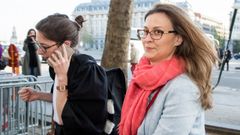 La exconsejera catalana de Agricultura Meritxell Serret llega al tribunal de primera instancia de Bruselas, donde se celebra una audiencia sobre la euroorden de Espa�a contra ella