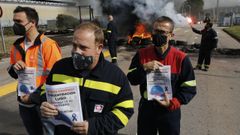 El comit� de Alcoa, con la convocatoria de la concentraci�n en Lugo