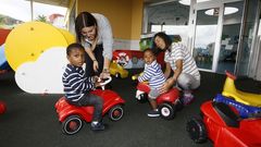 Imagen de archivo del primer d�a de curso de la guarder�a de Burela el curso pasado