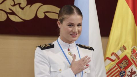 La princesa Leonor, en Santiago de Compostela en julio del 2025