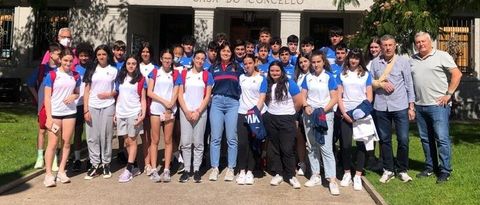 El grupo que ir� a los Xogos con el edil de Deportes, Tino Alonso