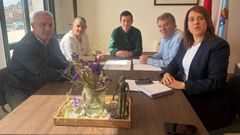 La reuni�n mantenida este jueves en Fisterra.