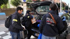 Mossos d'Esquadra, en un operativo en Barcelona.