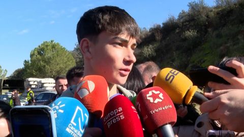 Julio, el h�roe de 16 a�os de Adamuz: �No me par� ni a pensar si estaba cansado�