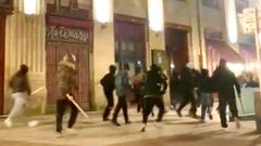 Un grupo de ultras de Tropas de Breog�n agredi� a aficionados del Olympique de Lyon en Vigo en marzo.