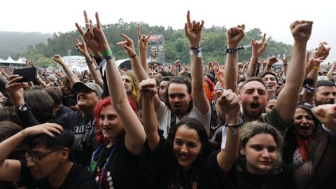 Pblico en uno de los conciertos del festival Resurrection Fest