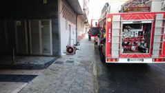 Imagen de archivo de los bomberos de Boiro en un operativo
