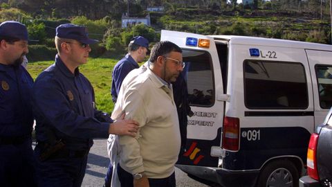 Jos Carlos Pombar, en los juzgados de Ribeira en el 2002