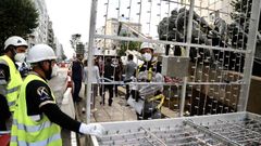 La Navidad en Vigo dibuja ya su caja de regalos gigante