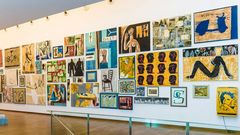 Las obras de Cabezas se exponen en una �nica pared de la Fundaci�n Seoane