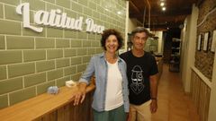 Eleonora y Gabriel abrieron d�as atr�s la cafeter�a Latitud Doce en el centro hist�rico viveirense