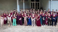 Graduaci�n de los estudiantes del Monte das Moas