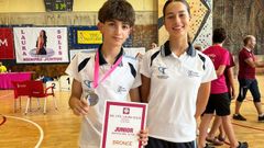 Gabriel Amado y Aline Fabeiro, en el campeonato.