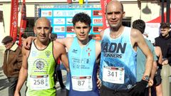 El podio masculino de los 10 Kil�metros de Teis estuvo encabezado por Mario Rodr�guez.
