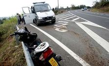 El accidente se produjo al incorporarse la moto a la general