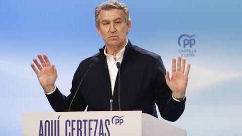 Feijoo, en un mitin en Burgo de Osma