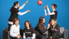 Vane, Vero y Fran, de D�cimas; Alba y Lorena, de Kiko Make Up Milano, y Martina, de +Limpio