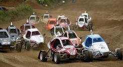 La categor�a de kartcr�s fue la m�s numerosa y result� tambi�n la m�s espectacular en el circuito municipal de B�rtoa.