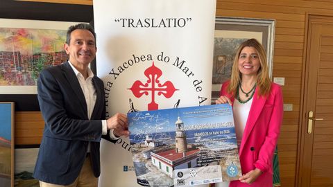 Javier S�nchez-Agustino y Ana Barreiro, en la presentaci�n de la Traslatio