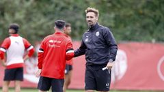 Borja Fern�ndez durante un entrenamiento con el Lugo