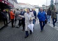 La lluvia dio una tregua por la tarde y se pudo hacer una visita guiada.
