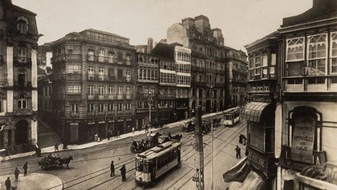 Aspecto de la Porta do Sol en la d�cada de los a�os veinte del siglo pasado