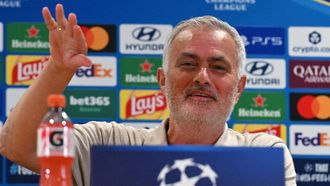 Jos� Mourinho, en la rueda de prensa previa al duelo entre el Real Madrid y el Roma.