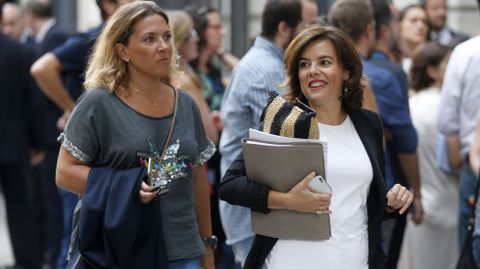 La vicepresidenta del Gobierno en funciones Soraya S�enz de Santamar�a. 