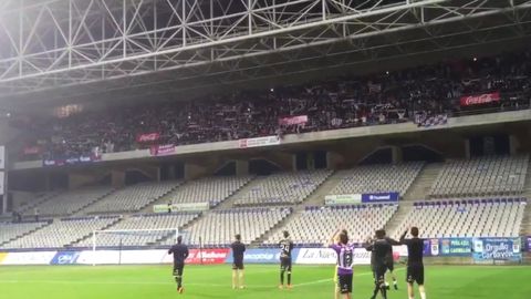 Afici�n del Real Valladolid en el Carlos Tartiere