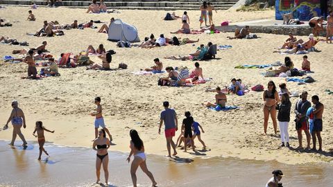 Playa de San Amaro, en A Corua