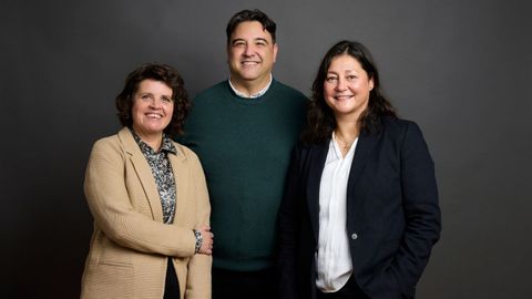 El equipo de Gespafer: Patricia Fernández Fernández, Jorge Rodríguez Pérez y Sandra Martín Palacios (de derecha a izquierda)