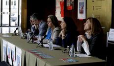 Presentaci�n del acto ayer en el Teatro Col�n.