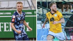 El racinguista Carlos Vicente y su hermano gemelo, David, del Unionistas