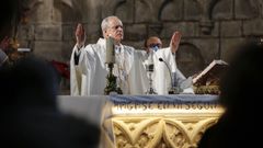 Leonardo Lemos, en la celebraci�n del D�a de la Sagrada Familia en Ribadavia