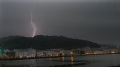 Rayo fotografiado en Viveiro