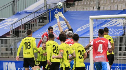 Partido Lugo-Zaragoza sin pblico en el ngel Carro