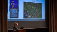 R�zsa Benedek, durante una de las conferencias que ofreci� en Hungr�a.