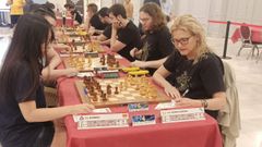 Un encuentro del Xadrez Ourense en Linares