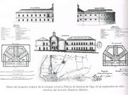 Planos y alzados del Palacio de Justicia donde hoy est� el Marco.