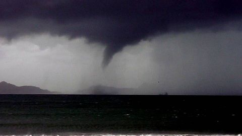 Tornado en las islas Cíes.Tornado en las islas Cíes
