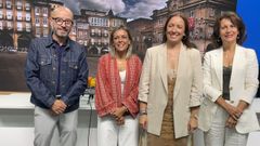 Pepe Ara�jo, Noelia P�rez, Ana M�ndez e Inmaculada Moreiras, del PP.
