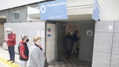 Punto de vacunaci�n covid-19 en el hospital de Burela