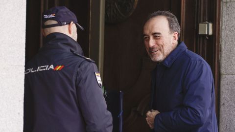 El juez del Tribunal Supremo, Manuel Marchena, antes de la quinta jornada del juicio contra el fiscal general del Estado, �lvaro Garc�a Ortiz.