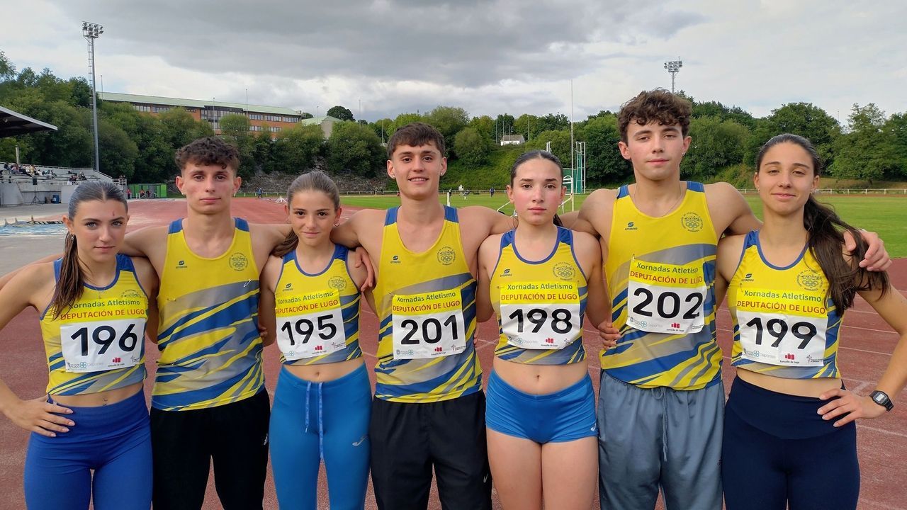 Gran actuación del Atletismo Barbanza en la ciudad de Lugo