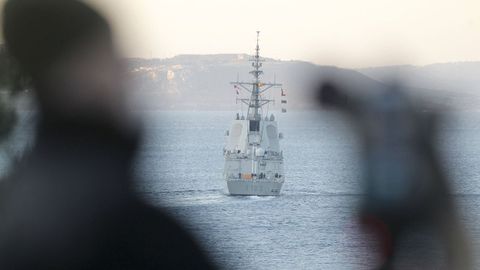 En la imagen, la Blas de Lezo en la ría de Ferrol.